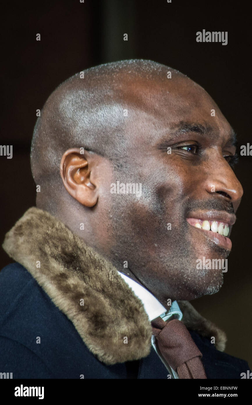 London, UK. 3rd Nov, 2014.  Sol Campbell attends 22nd ICAP Charity Day Credit:  Guy Corbishley/Alamy Live News Stock Photo