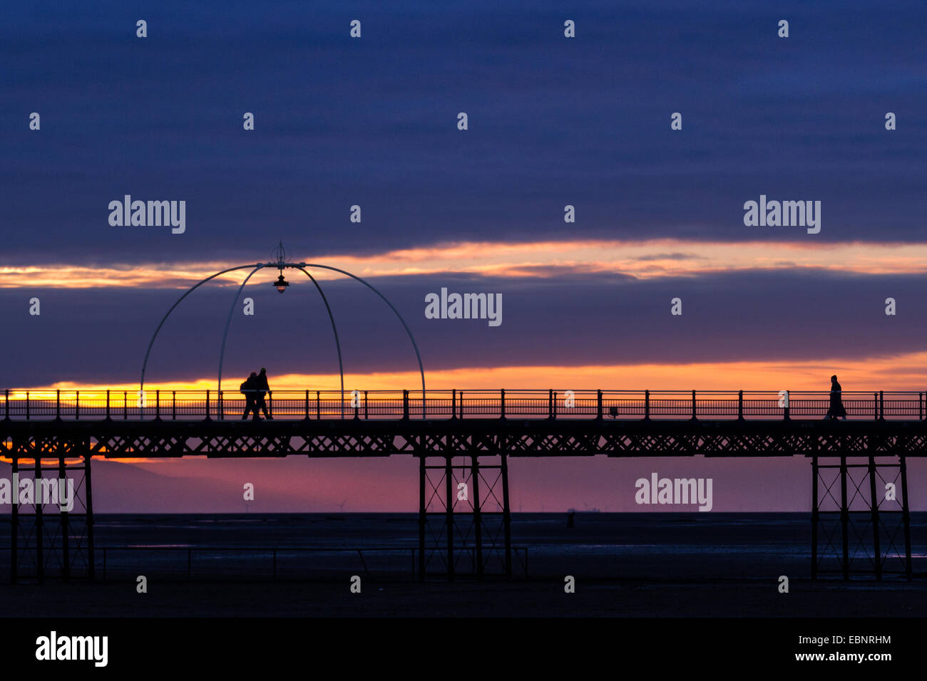 Southport pier is a grade ii listed structure in southport hi-res stock ...