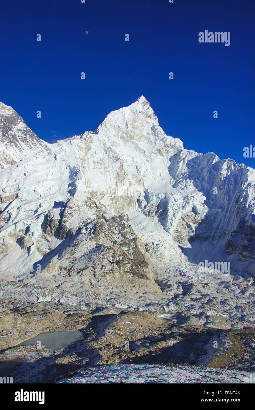 Nuptse. View from Kala Patthar, Nepal, Himalaya, Khumbu Himal Stock Photo