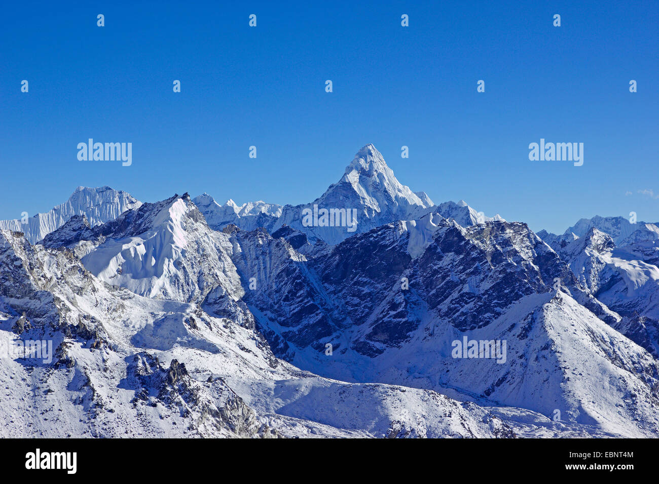 Ama Dablam. View from Kala Patthar, Nepal, Himalaya, Khumbu Himal Stock Photo