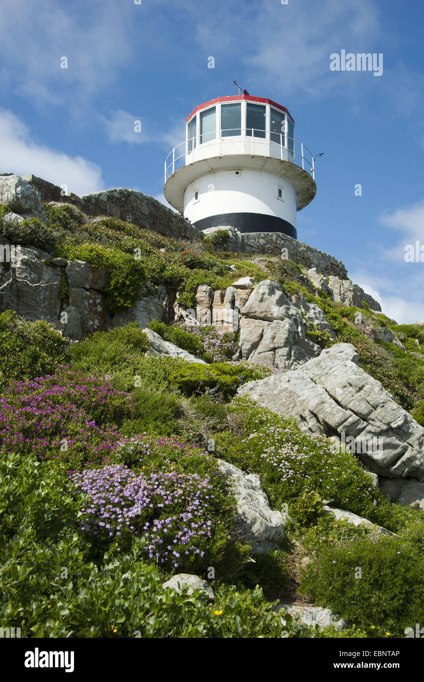 lighthouse at Cape Point, South Africa, Western Cape Stock Photo