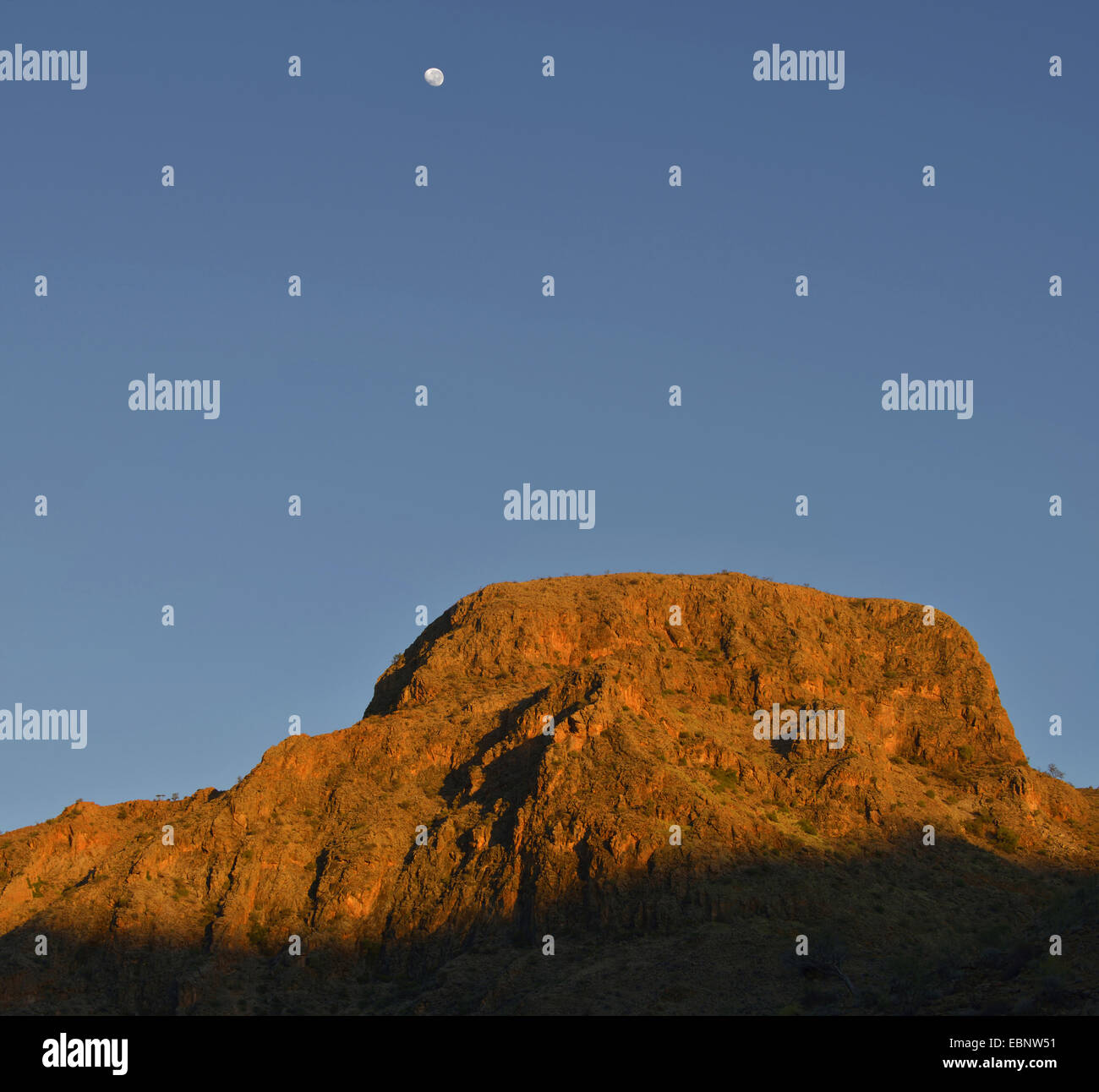 Naukluft Mountains in morning light, Namibia, Namib Naukluft National Park Stock Photo