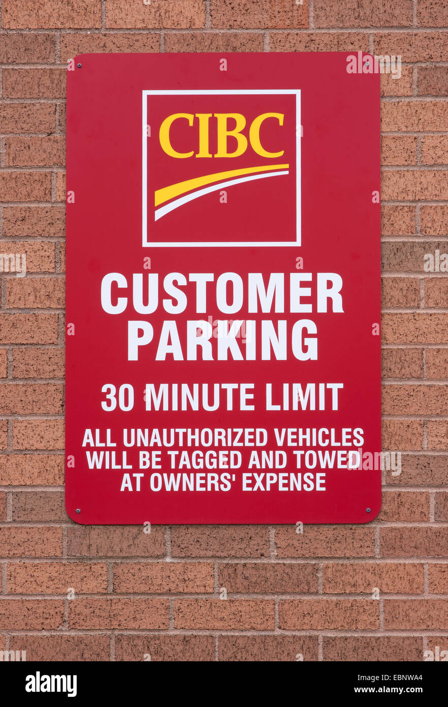 TRURO, CANADA - NOVEMBER 30, 2014: The Canadian Imperial Bank of Commerce is a Canadian chartered bank. Stock Photo