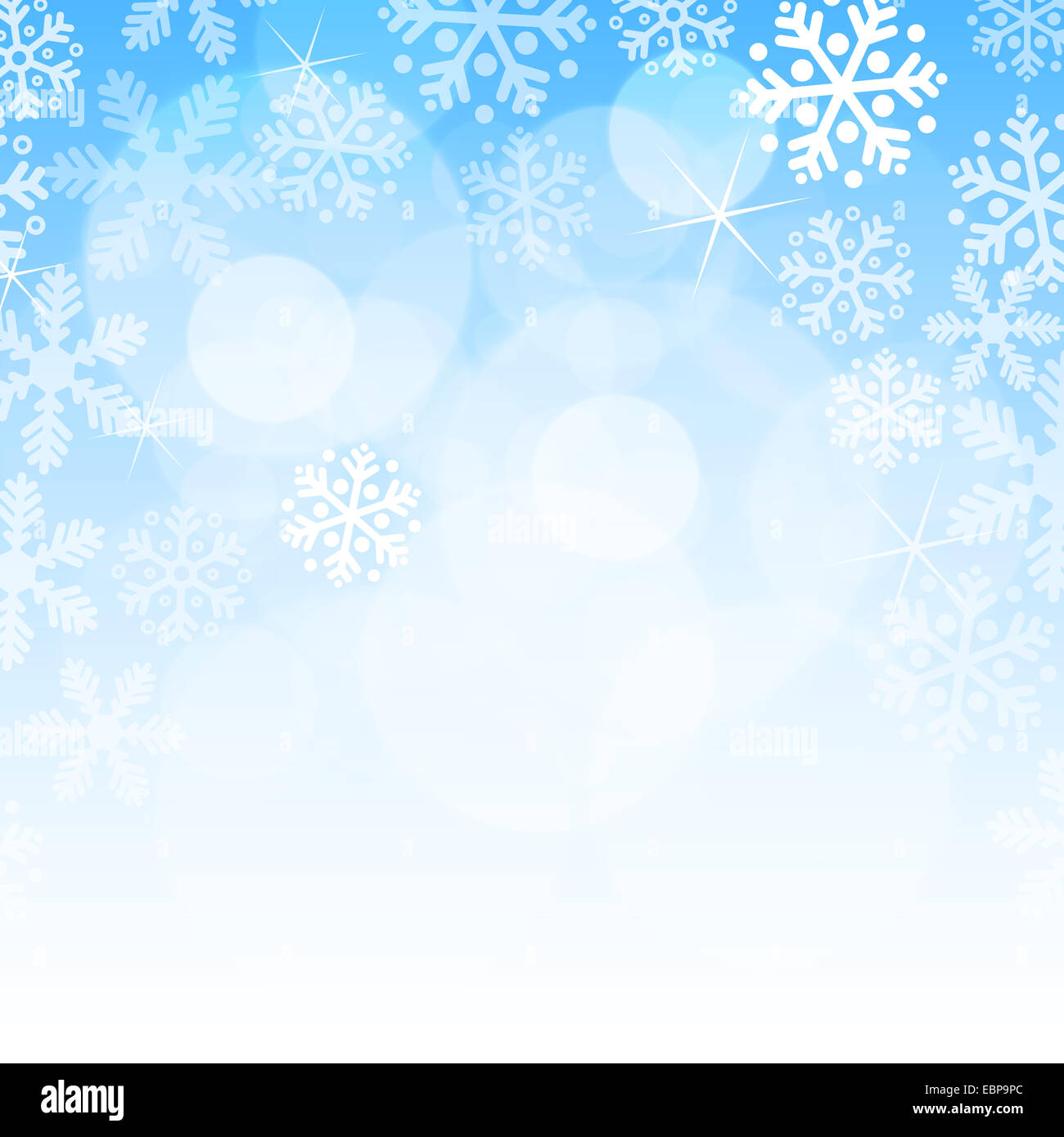 Abstract blue christmas background with snowflakes Stock Photo - Alamy