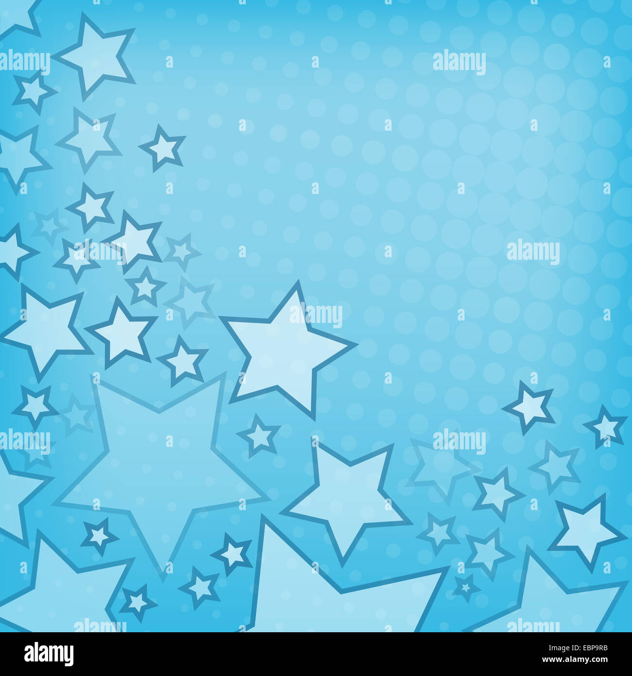 Abstract background with blue stars Stock Photo - Alamy