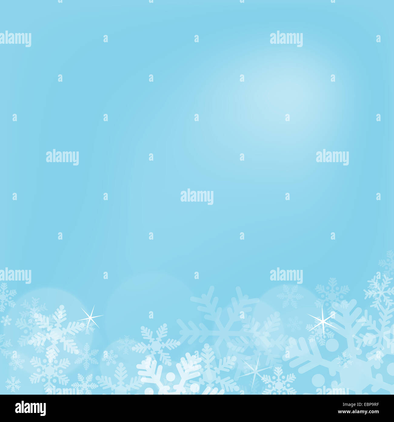 Abstract blue christmas background with snowflakes Stock Photo - Alamy