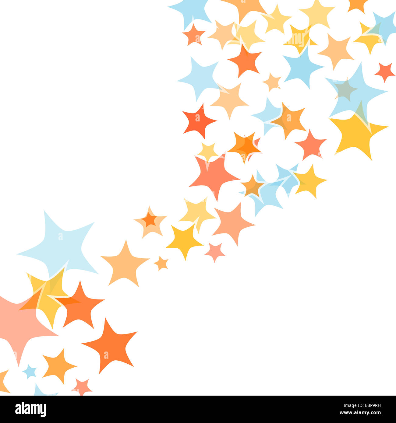 Abstract colorful stars background with copy space Stock Photo - Alamy