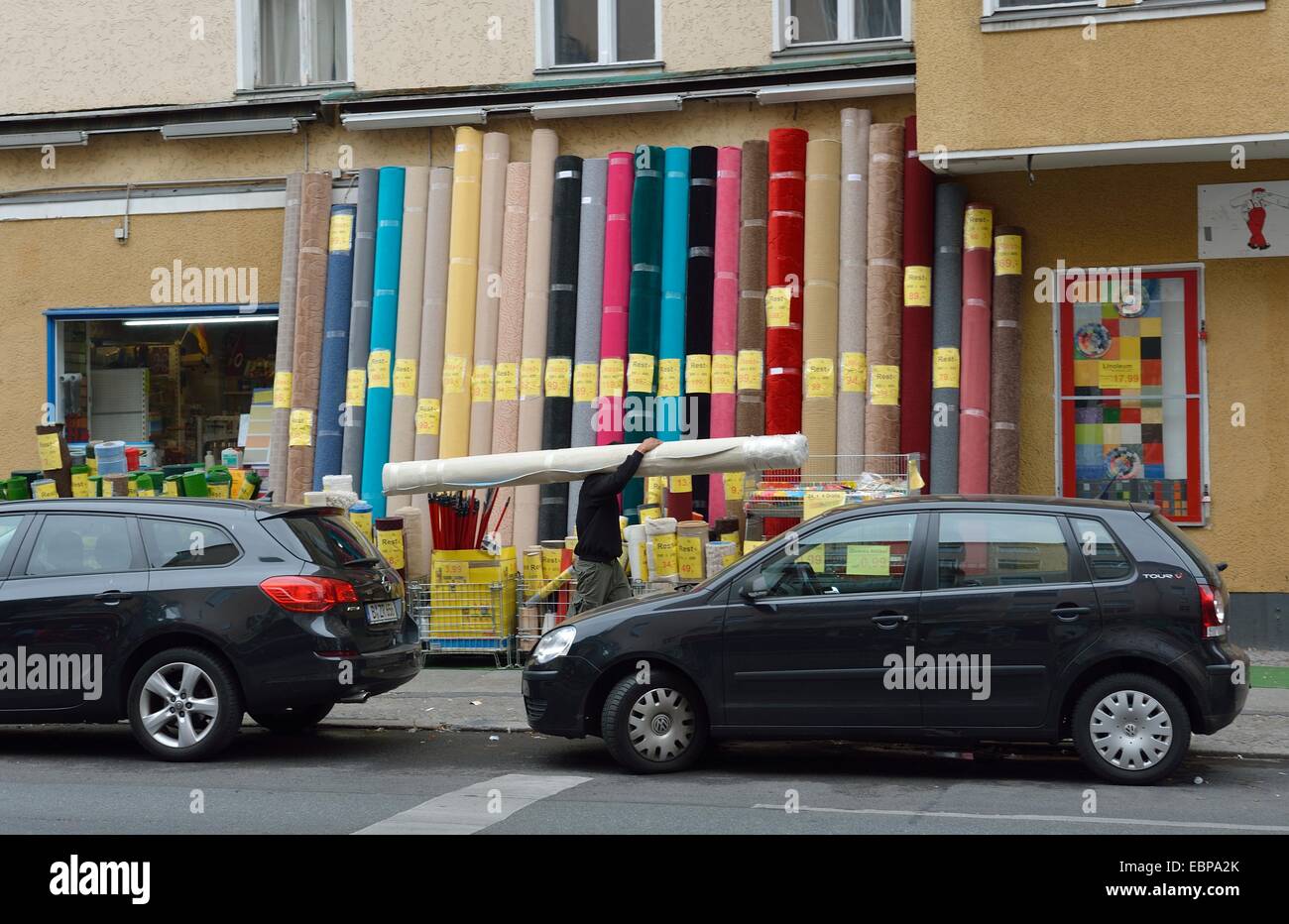 Rug shop Neukolln Berlin Germany Stock Photo Alamy