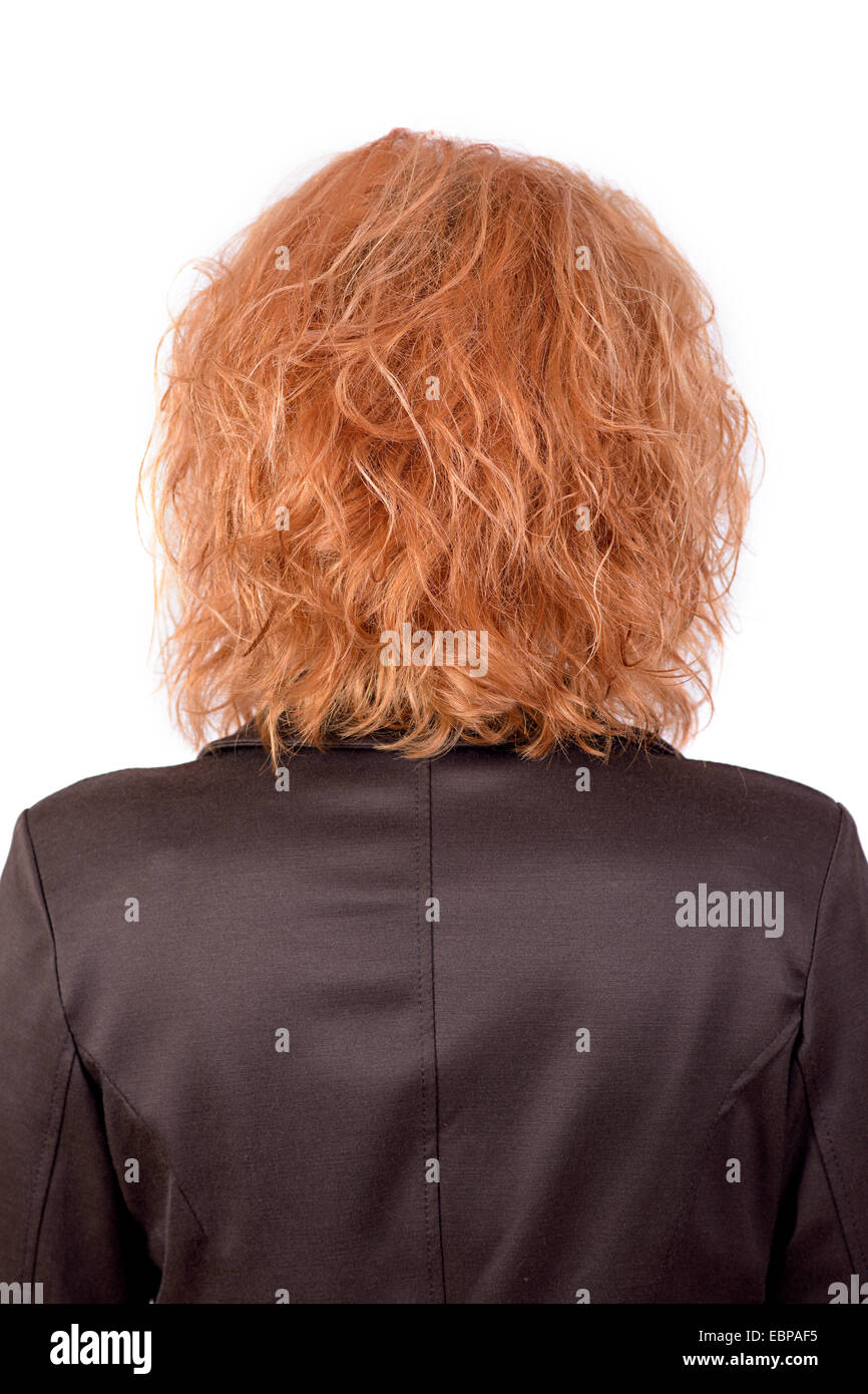 Back of a woman's head Stock Photo