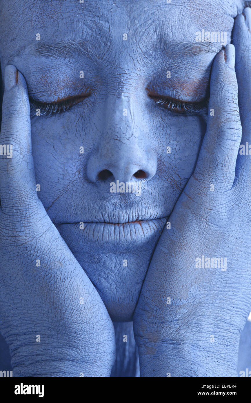Blue body paint hi res stock photography and images Alamy Blue body paint hi res stock photography and images Alamy