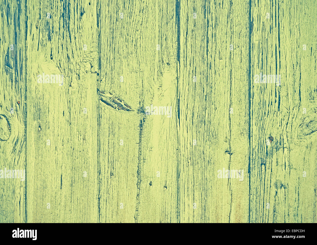 Old Wooden Boards with paint peeling off  background. Stock Photo