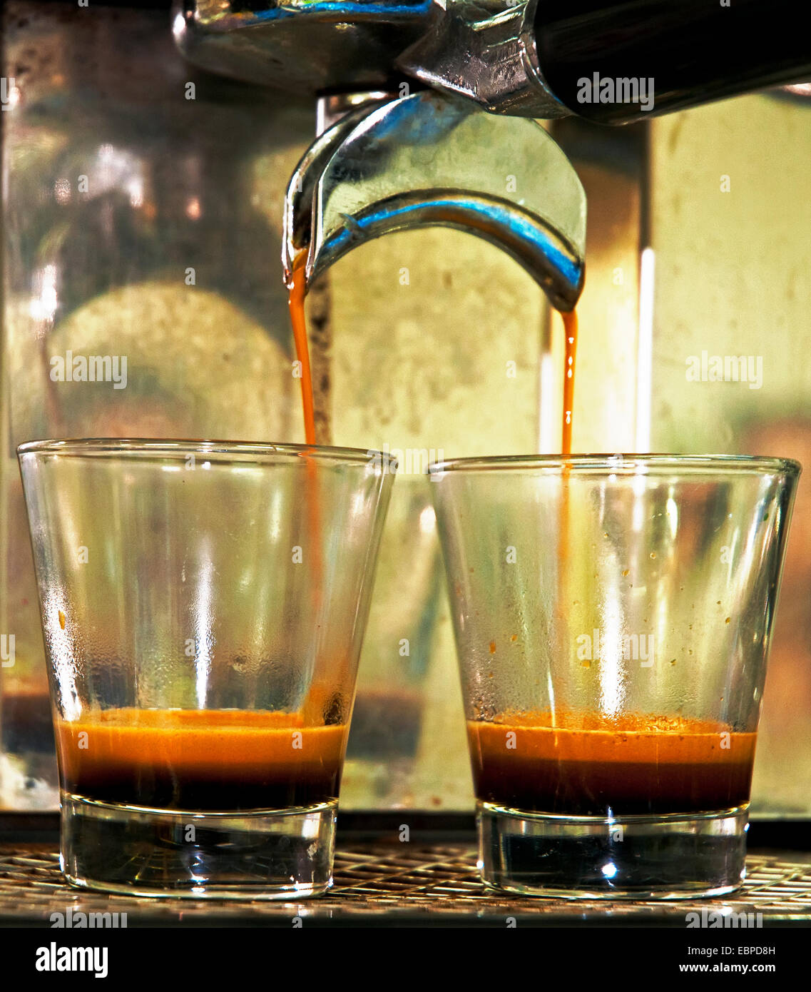 Espresso Machine, Coffee making Stock Photo Alamy