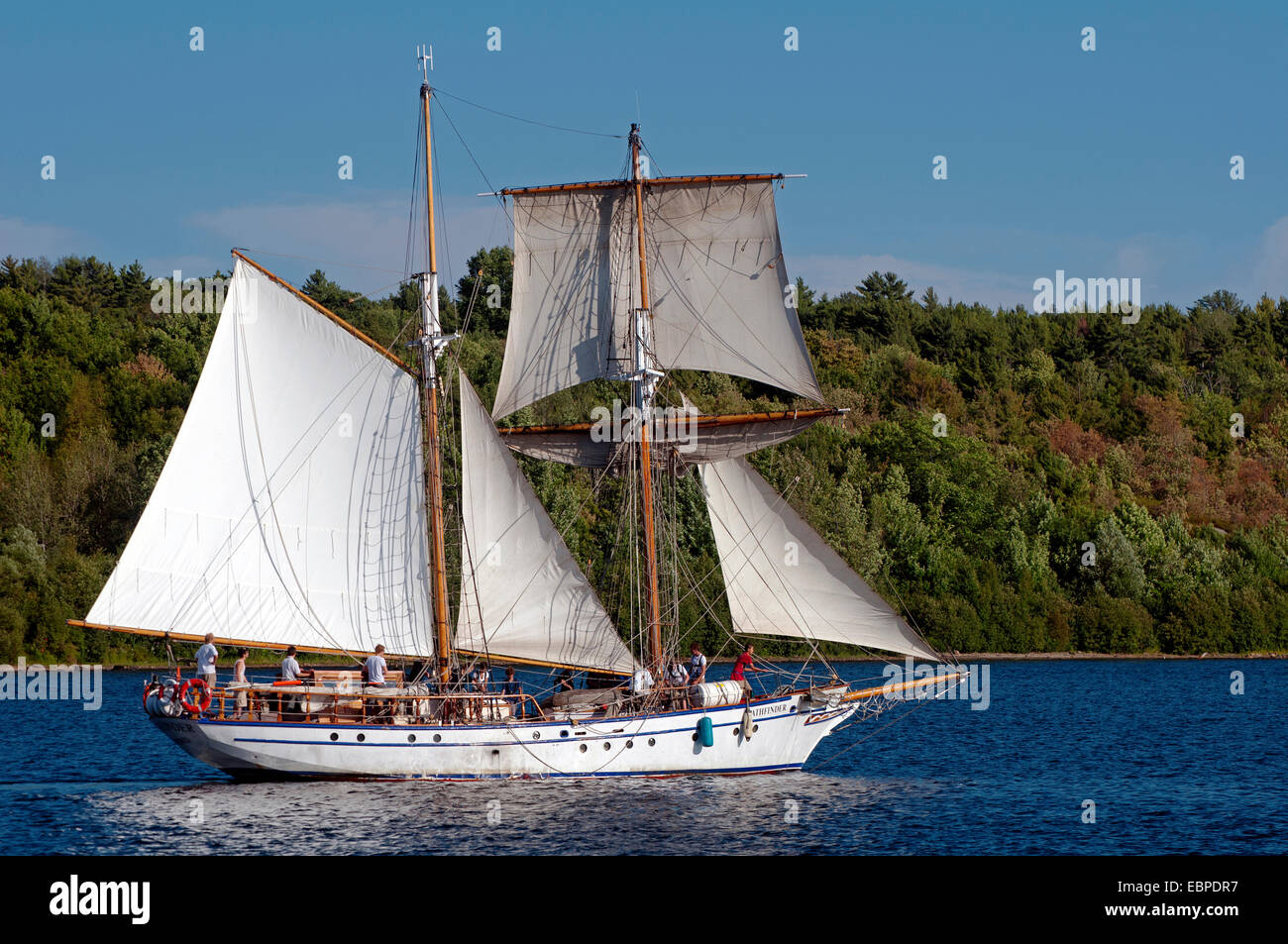 Sailboat , Yacht in North America Stock Photo