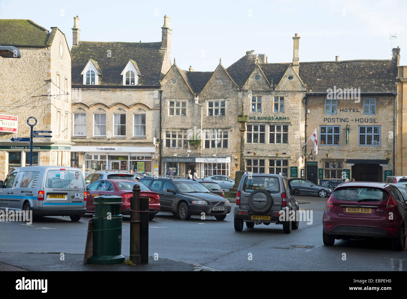 Stow on the Wold town centre The Cotswolds area Gloucestershire England
