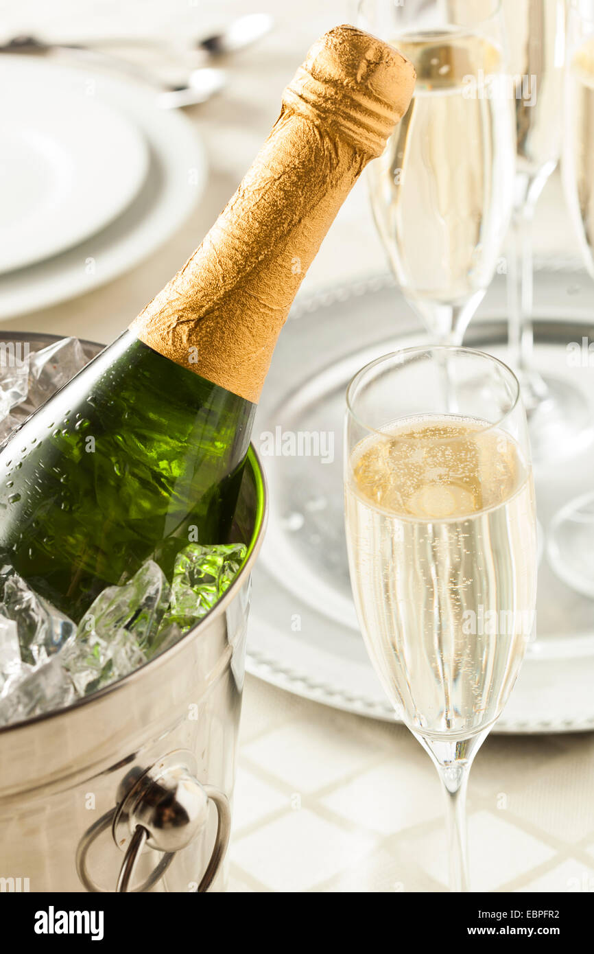 Alcoholic Champagne for New Years Eve Celebration Stock Photo Alamy