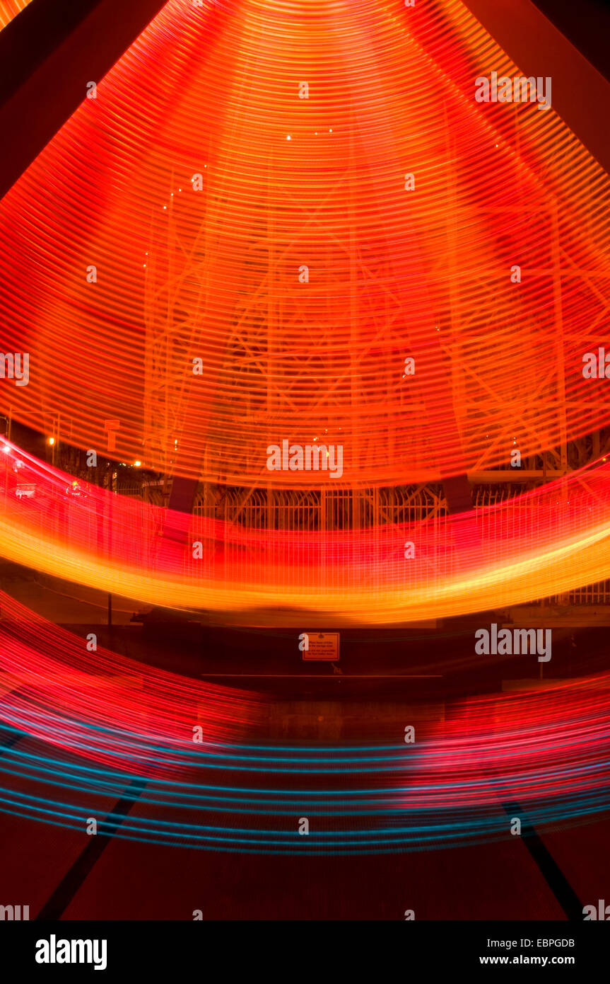 Blaster carnival ride, Belmont Park, Mission Beach, California Stock