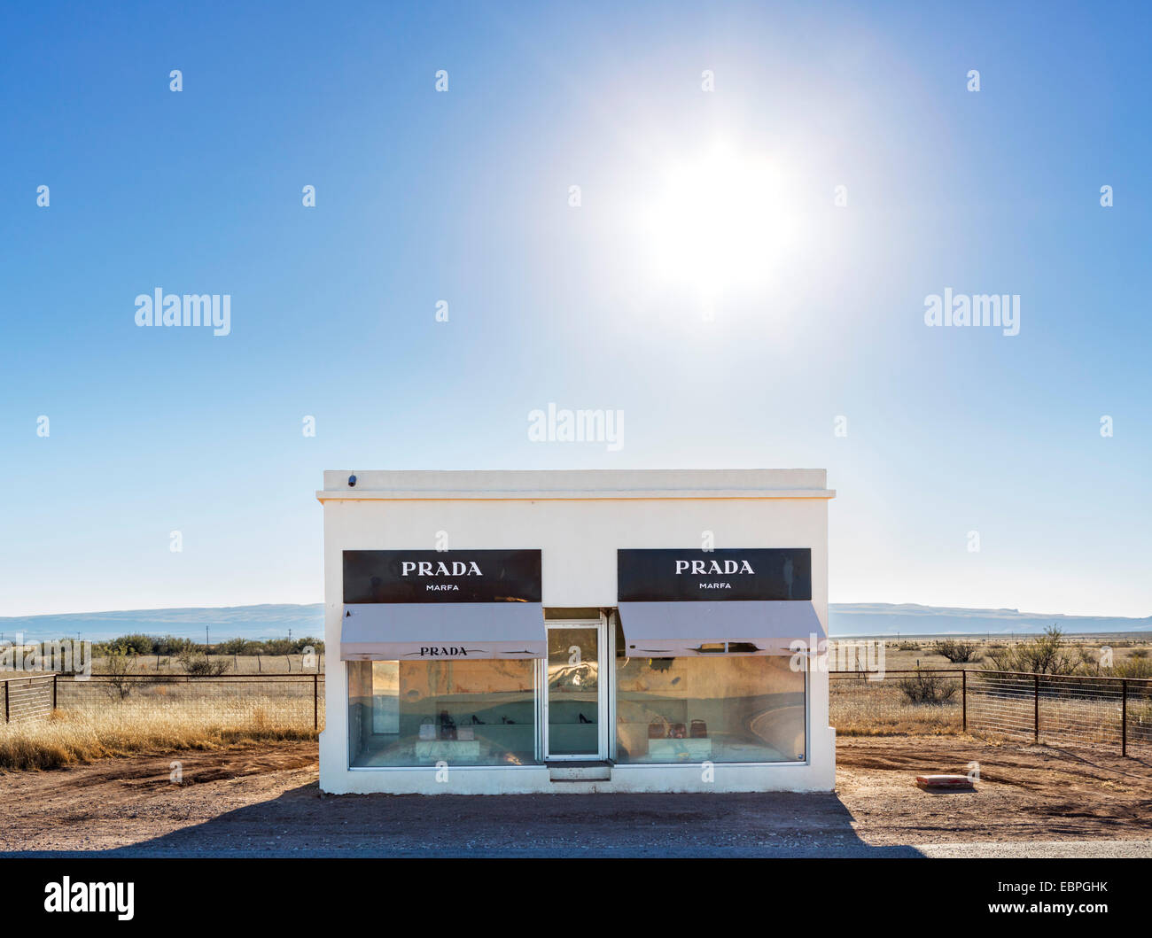 Prada Marfa by artists Elmgreen and Dragset, a permanent art