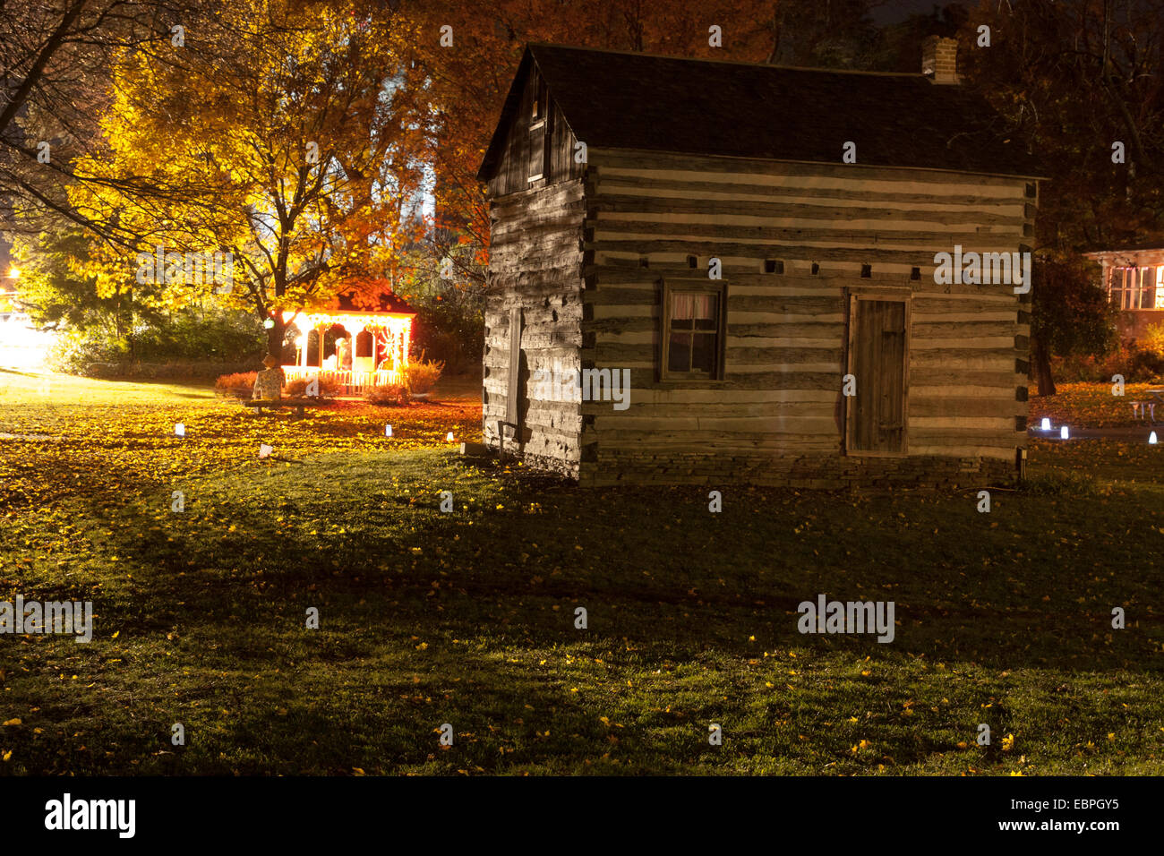 Halloween event at Old Falls Village Menomonee Falls Wisconsin Stock