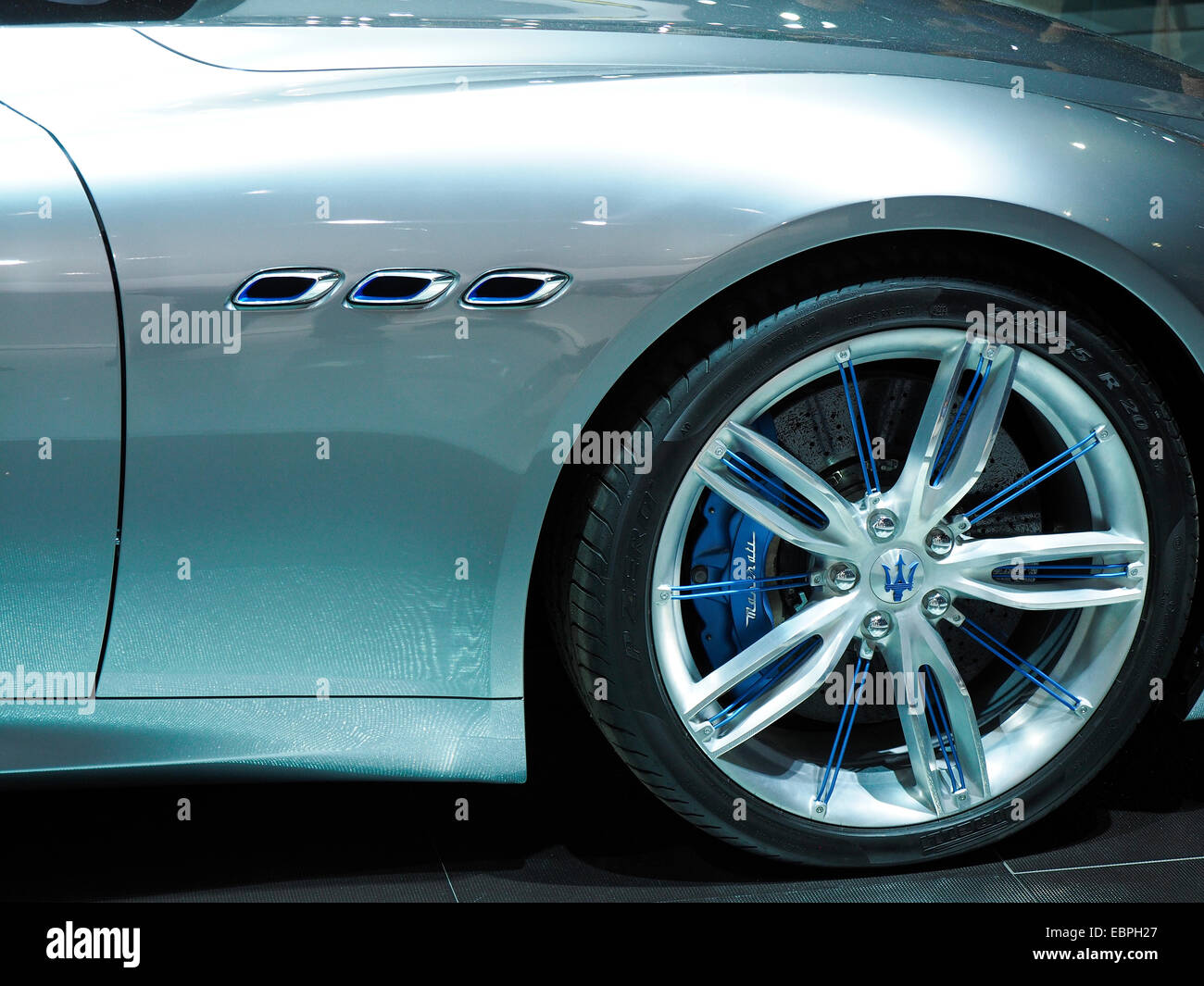 Front Quarter Panel Detail Maserati Concept Car Stock Photo Alamy