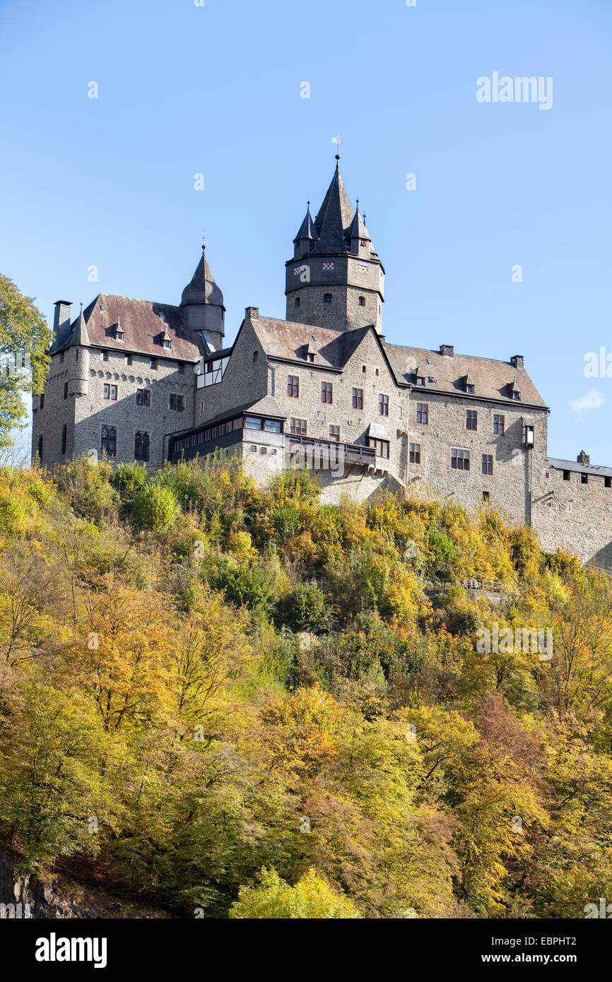 Altena Castle, Altena, Lennetal, Maerkischer Kreis, Sauerland, North Rhine-Westphalia, Germany, Europe, Burg Altena, Altena, Len Stock Photo