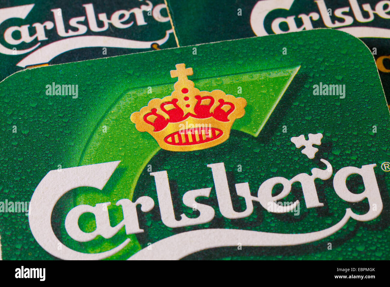 ENGLAND,LONDON - November 11, 2014:The Carlsberg is a Danish brewing company founded in 1847 by J. C. Jacobsen Stock Photo