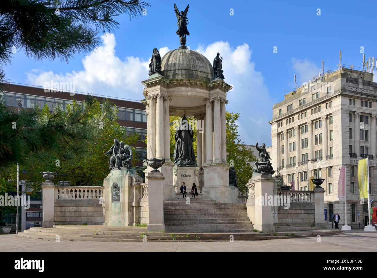 Queen Victoria Monument, Derby Square, Liverpool, Merseyside, England