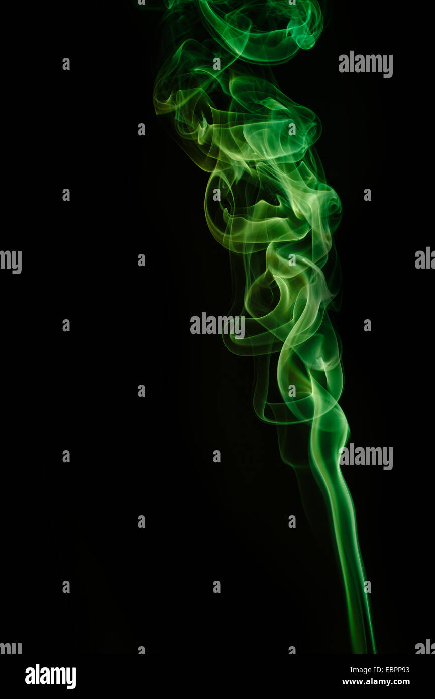 Abstract smoke moves on a black background Stock Photo - Alamy