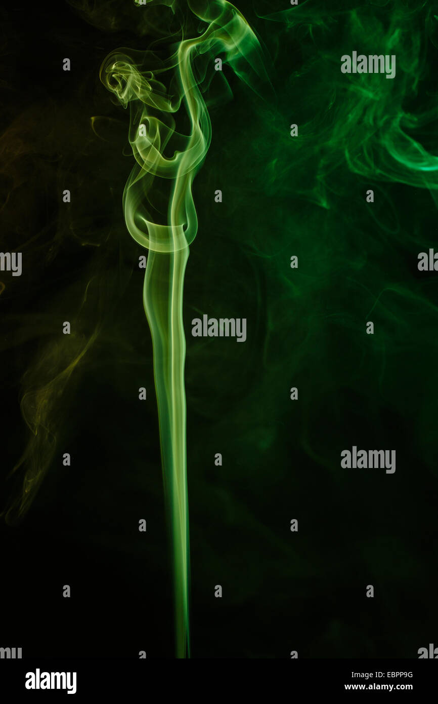 Abstract smoke moves on a black background Stock Photo - Alamy