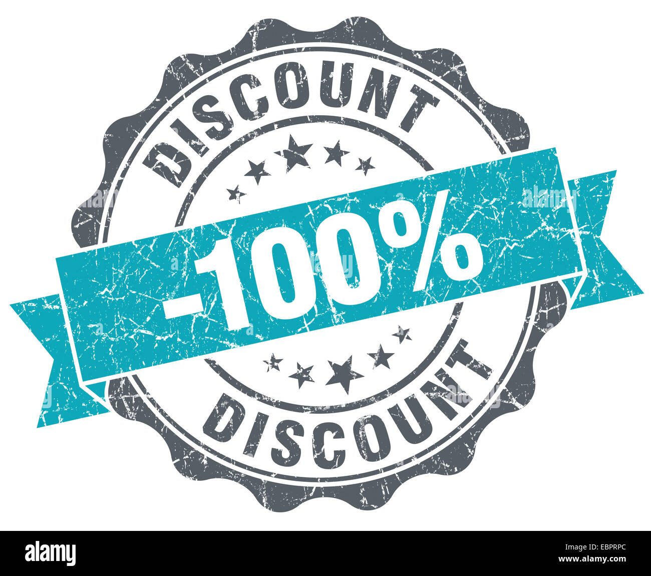 Discount blue grunge retro style isolated seal Stock Photo - Alamy