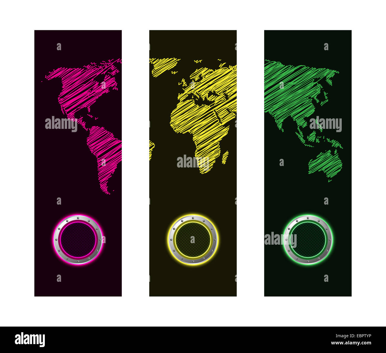 banner with special map design Stock Photo Alamy