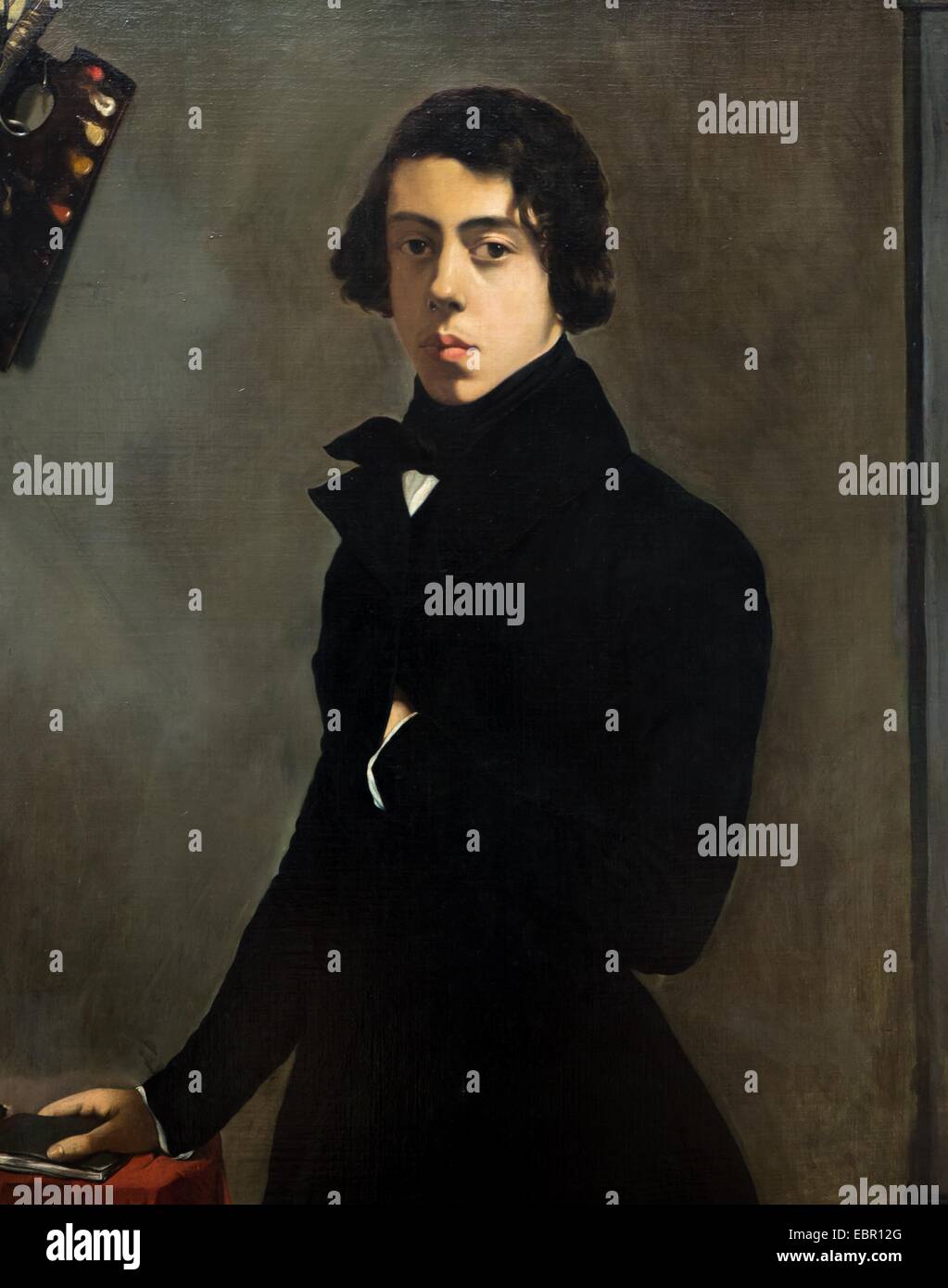 ActiveMuseum 0001659.jpg / Self-Portrait, 1835 - Theodore Chasseriau Oil on canvas 25/09/2013  -   / 19th century Collection / Active Museum Stock Photo