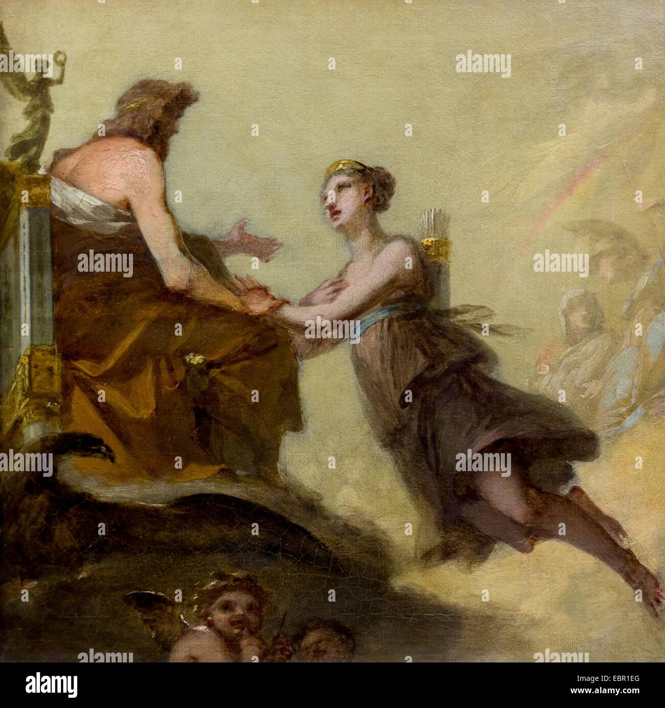 ActiveMuseum 0001677.jpg / Diana imploring Jupiter not to subject her to the laws of marriage, 1803 - Pierre-Paul Prudh'on 25/09/2013  -   / 19th century Collection / Active Museum Stock Photo