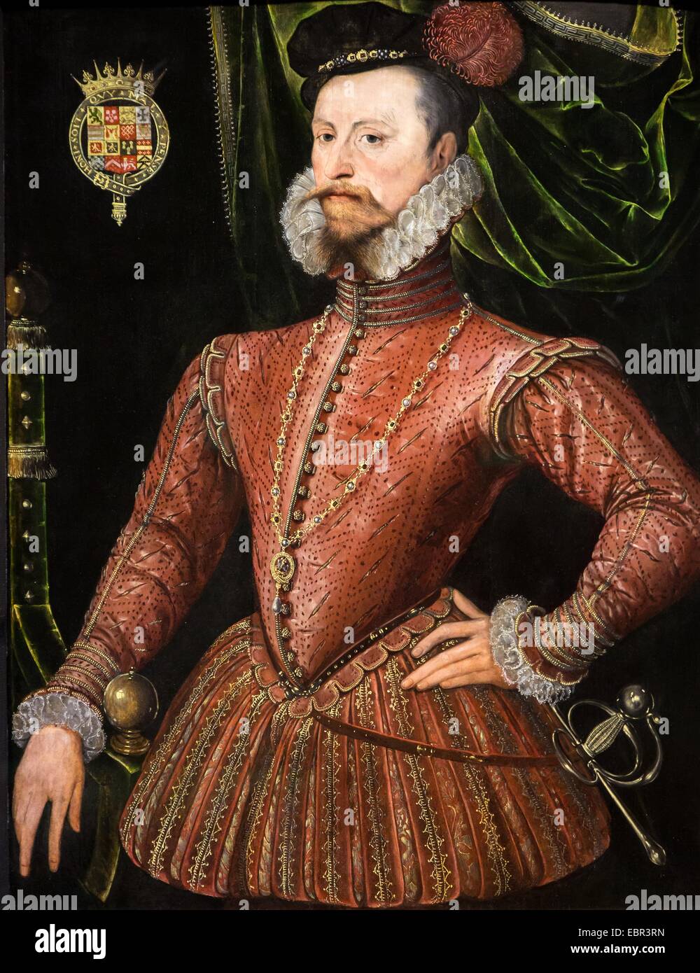 ActiveMuseum 0003636.jpg / Robert Dudley, Earl of Leicester, unknown artist 22/01/2014  -   / 16th century Collection / Active Museum Stock Photo