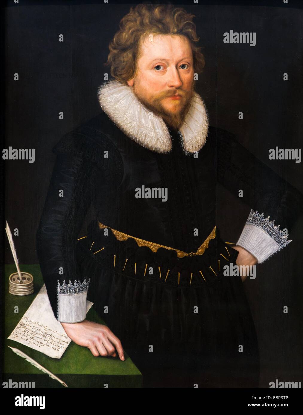 ActiveMuseum 0003711.jpg / John Fletcher, poet and playwright, 1620 - artiste inconnu  22/01/2014  -   / 17th century Collection / Active Museum Stock Photo