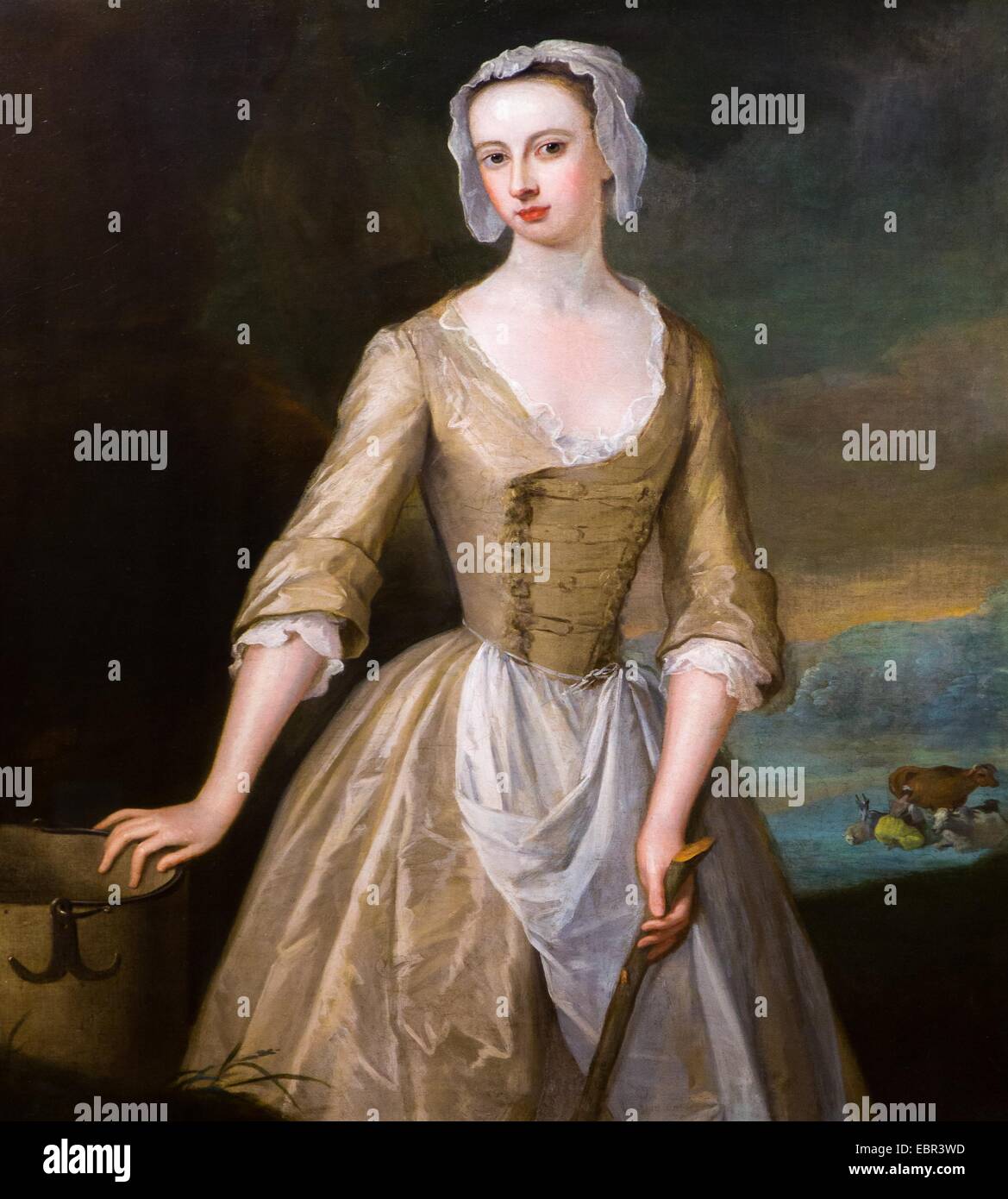 ActiveMuseum 0003720.jpg / Catherine Douglas (born Hyde) Duchess of Queensberry, around 1730 - Charles Jervas Oil on Canvas 22/01/2014  -   / 18th century Collection / Active Museum Stock Photo