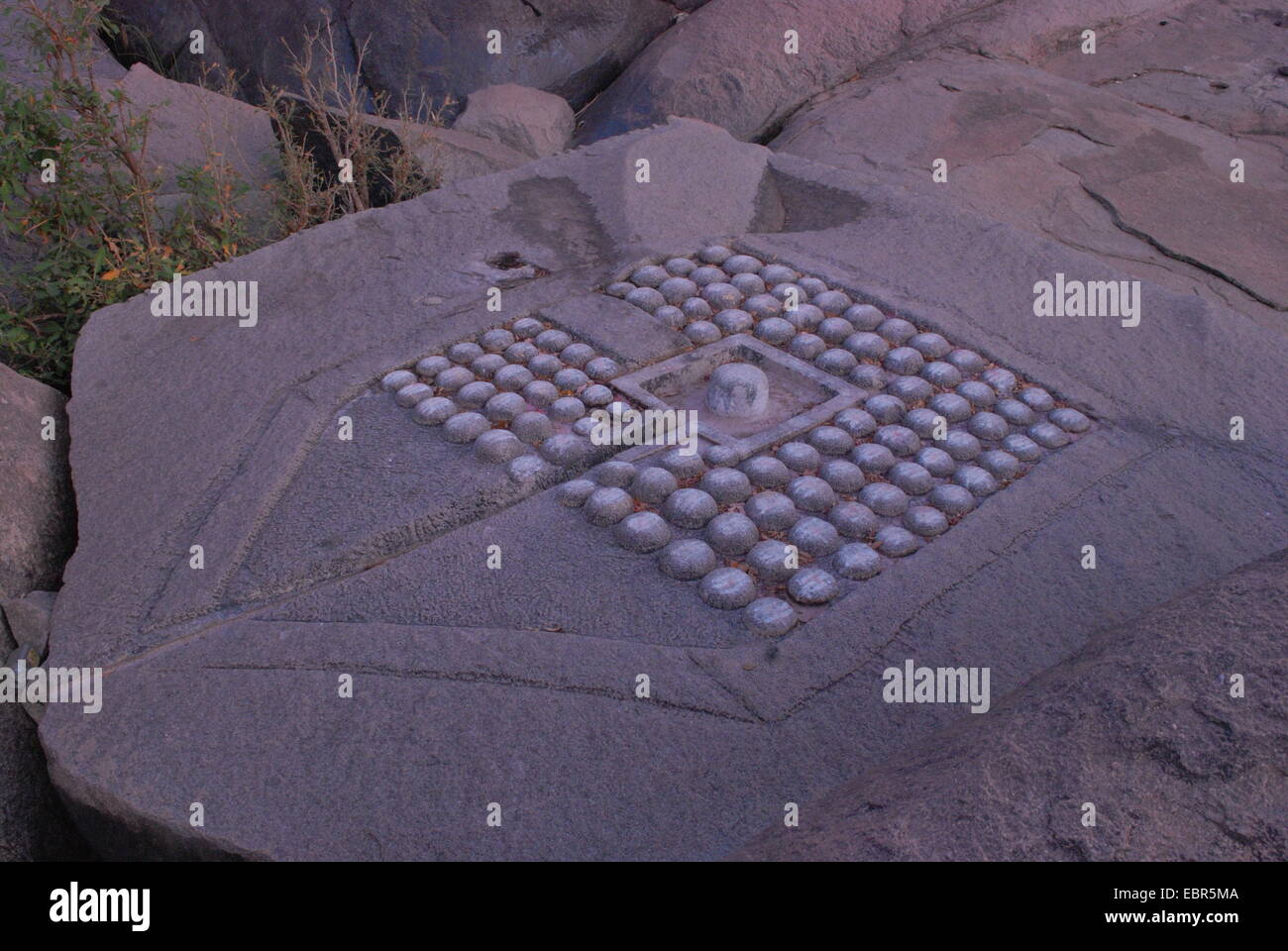 Fractal Shiva Lingam on a rock Stock Photo - Alamy