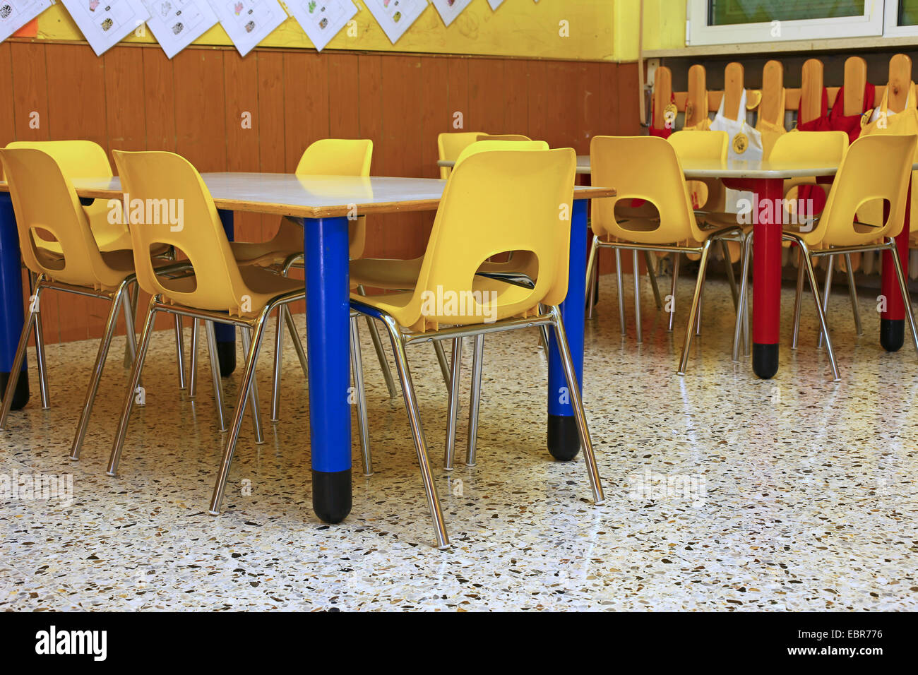 Yellow school chair hires stock photography and images Alamy