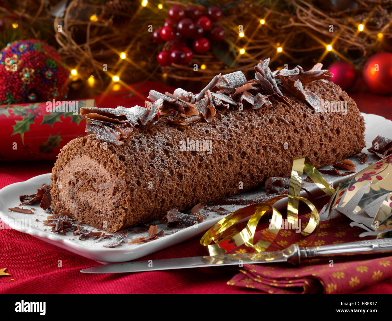 Yule log Stock Photo: 76114535 - Alamy