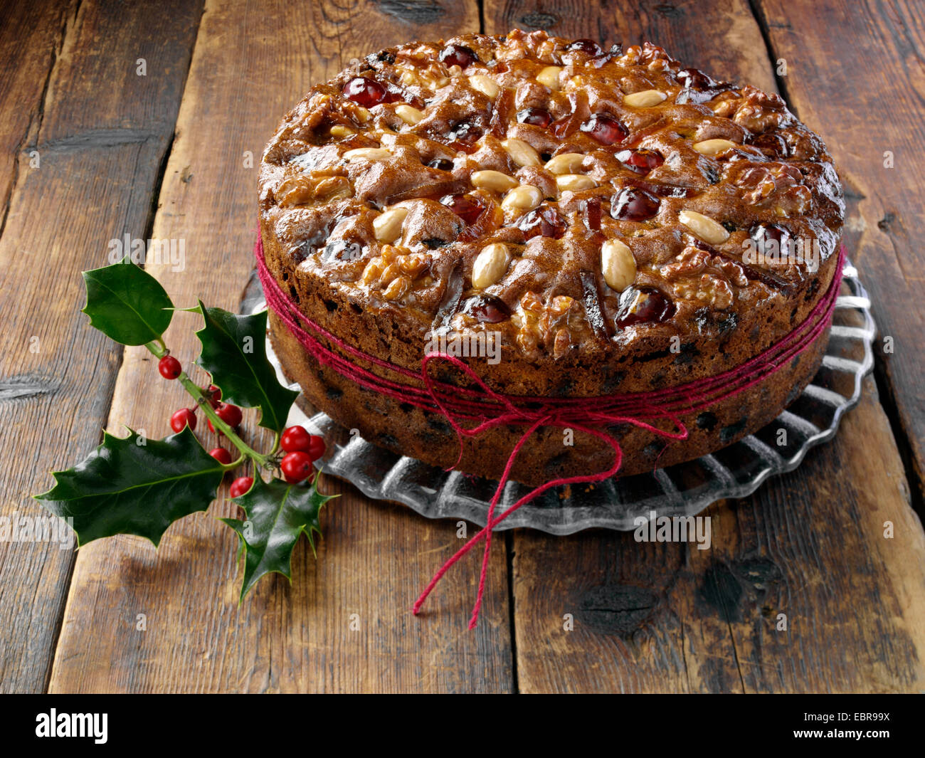 Mary Berry Genoa fruit cake for Christmas Stock Photo Alamy