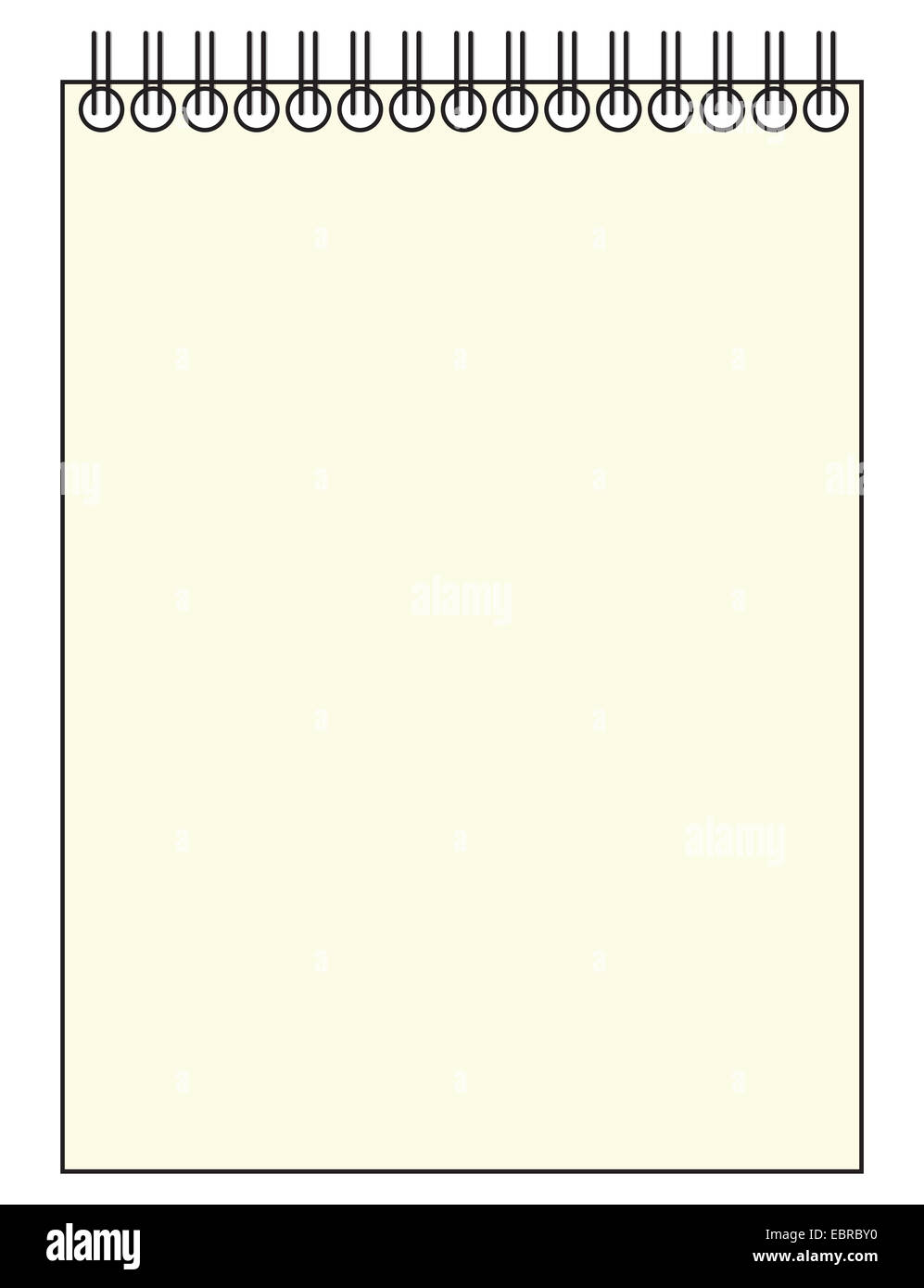 A reporter's blank notepad template or background isolated on a white  background Stock Photo - Alamy