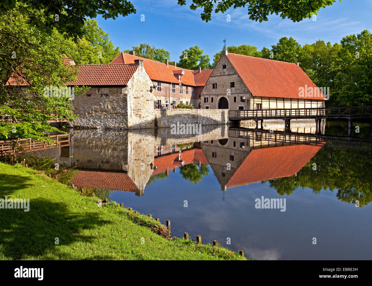 outbuilding of the Vischering Castle in Luedinghausen, Germany, North Rhine-Westphalia, Luedinghausen Stock Photo