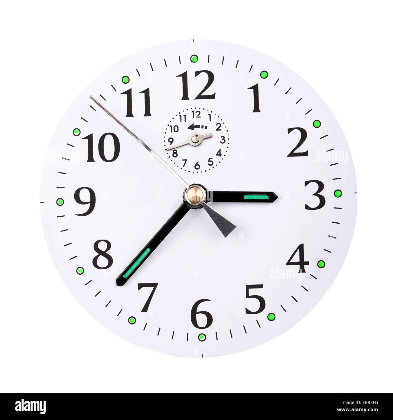 Old clock face isolated on white Stock Photo - Alamy