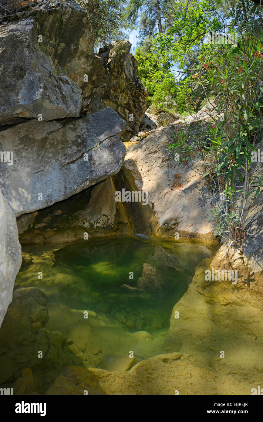 idyllic ravine, Turkey, Lycia, Dalyan, Mugla Stock Photo