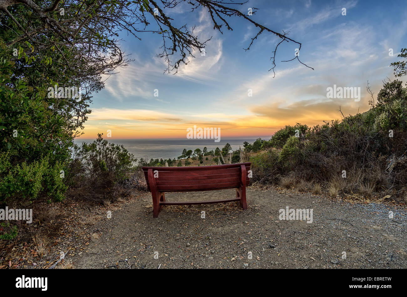 Bench Big Sur Stock Photos Bench Big Sur Stock Images Alamy