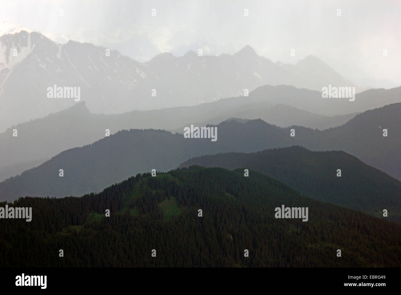 View over swiss alps from hi-res stock photography and images - Alamy