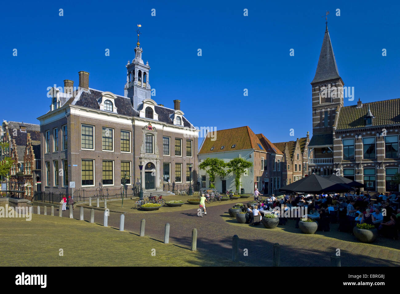 historical town hall, Netherlands, Noord Holland, Edam Stock Photo