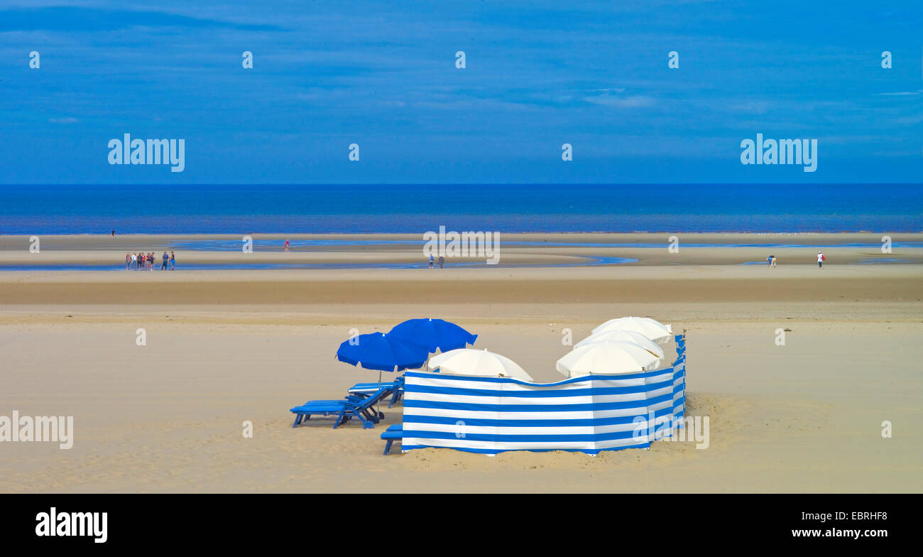 on the beach at Touquet Paris Plage. , France, Nord-pas-de-Calais Stock Photo