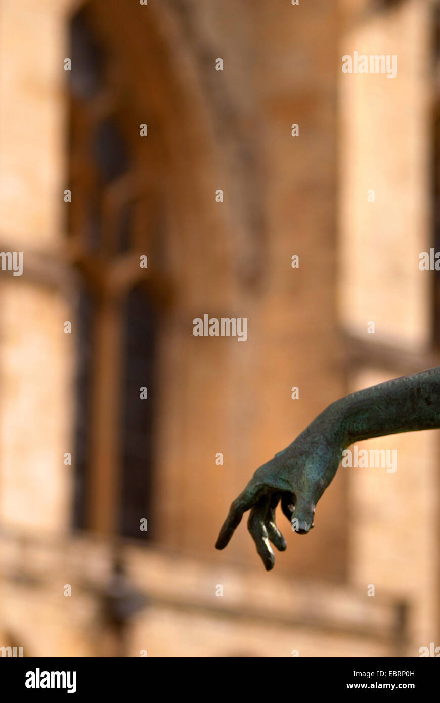 Hand of Statue,York Minster,  Roman Emperor Constantine Stock Photo