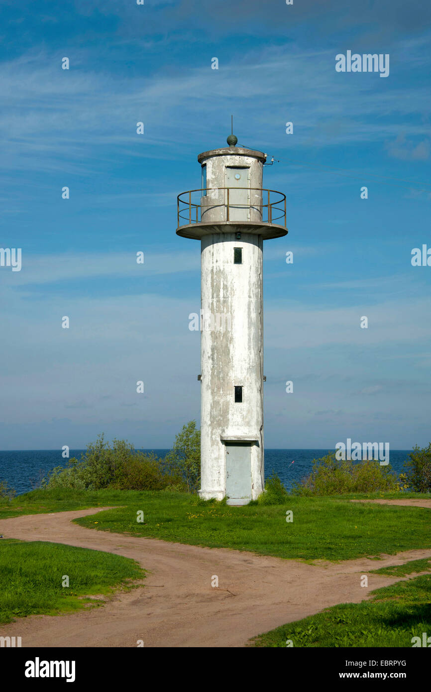 Nina Lighthouse at the Lake Peipus, Estonia, Alatskivi Parish Stock Photo