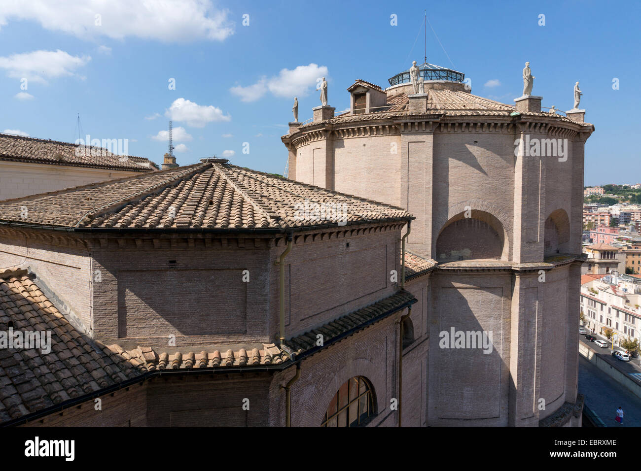 Vatican City: Outside view of the Vatican Museums. Photo from 4th September 2014. Stock Photo
